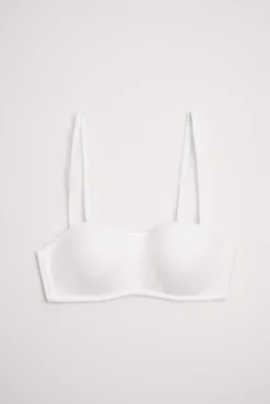 Sujetador bandeau juvenil blanco