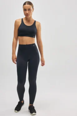 Sujetador deportivo Compressive alto impacto tirantes regulables negro