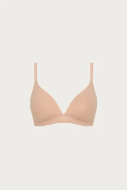 Sujetador nomarks Brisa sin aro con relleno nude | Paula Echevarría