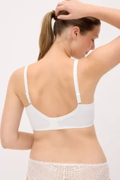 Sujetador reductor con aro con relleno encaje blanco