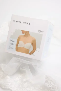 Sujetador sin tirantes encaje blanco Megan | Colección Novia