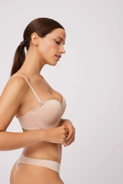 Sujetador sin tirantes multiposición nude