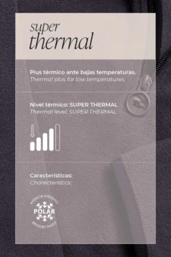 SUPER TÉRMICO Forro polar infantil granate