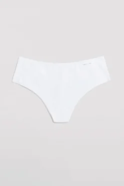 Tanga alto de control con acabados invisibles blanco