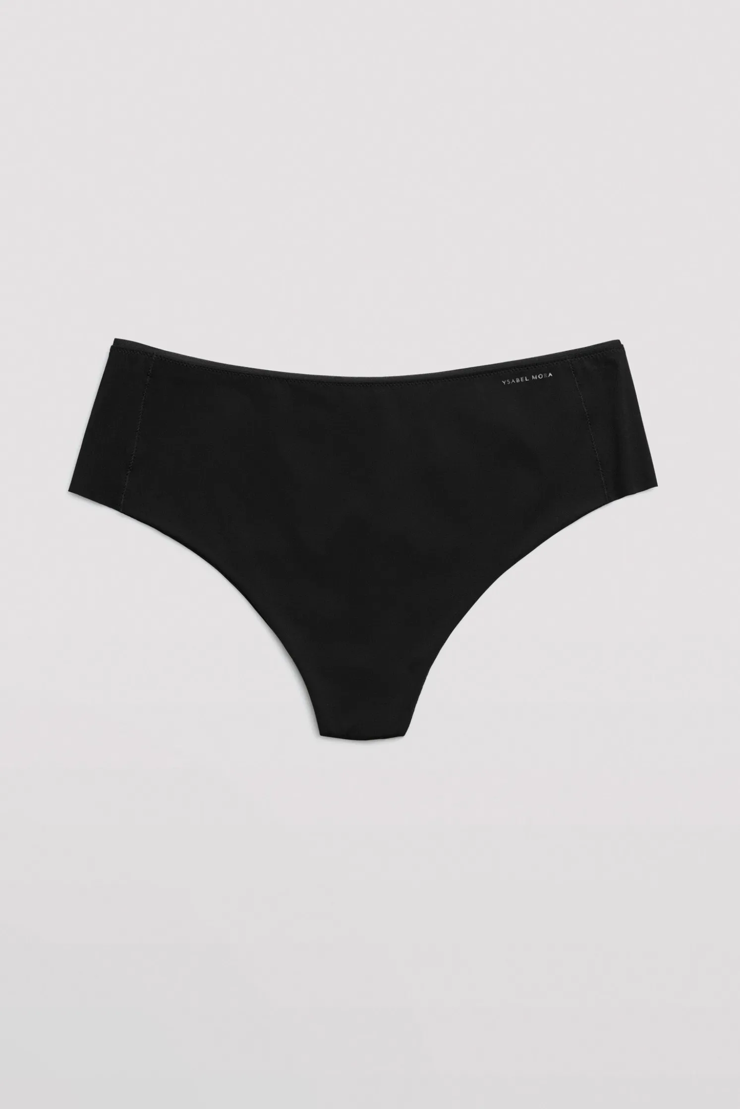 Tanga alto de control con acabados invisibles negro