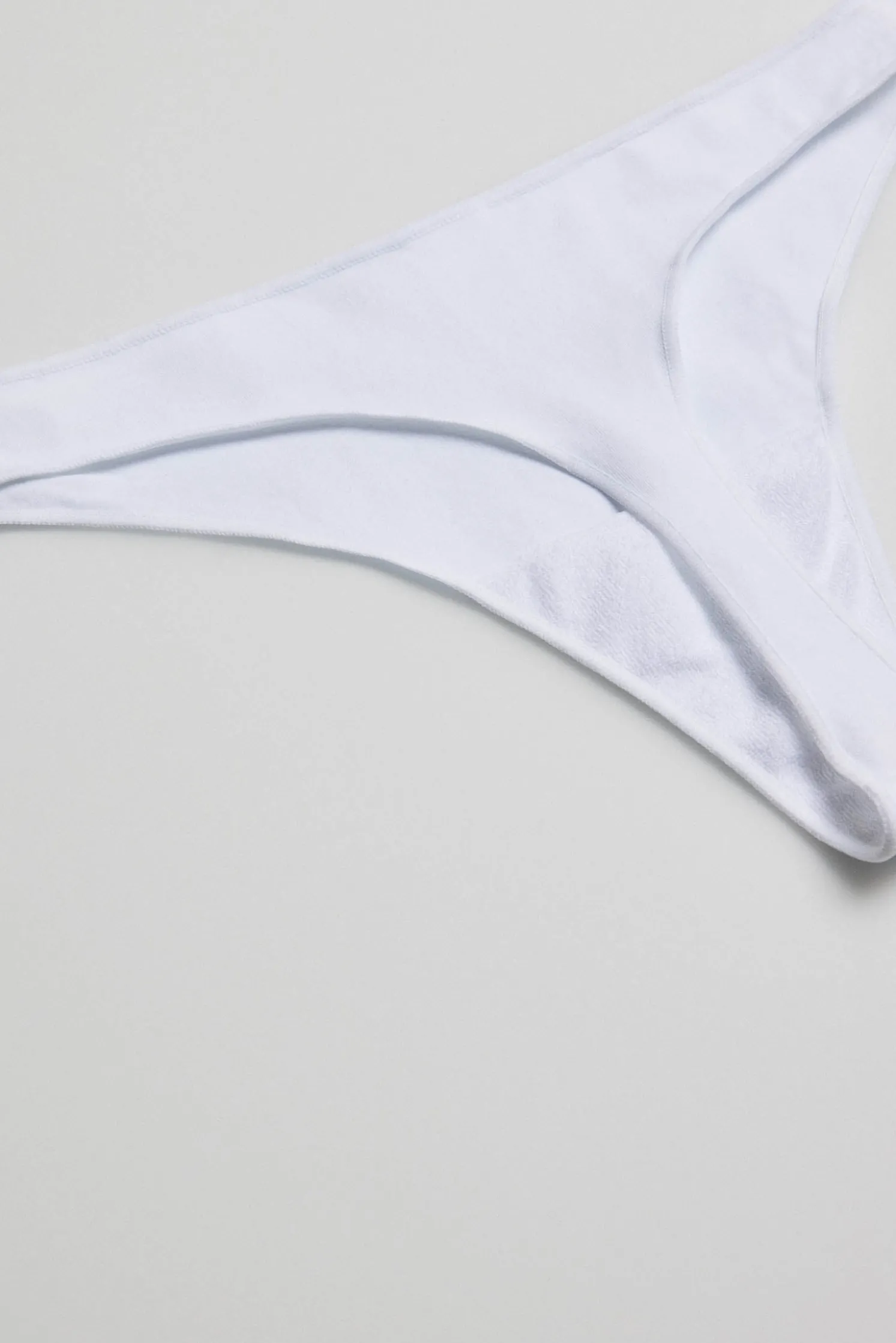 Tanga básico algodón blanco