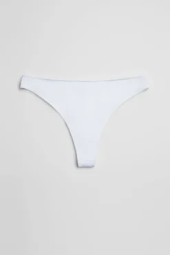 Tanga básico algodón blanco