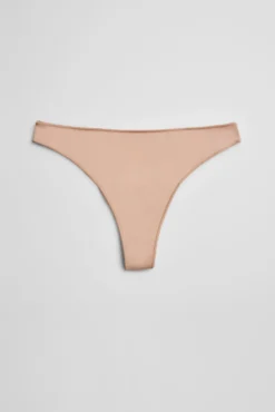 Tanga básico algodón nude