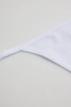 Tanga hilo algodón blanco