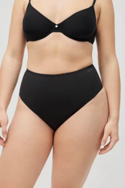 Tanga reductor abdomen compresión media negro