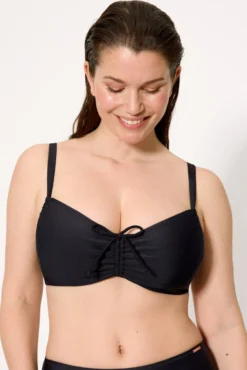 Top bikini reductor negro copas D y E