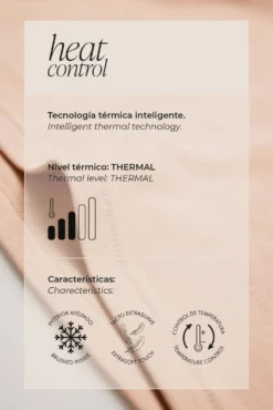 TÉRMICO Camiseta control de temperatura manga larga nude
