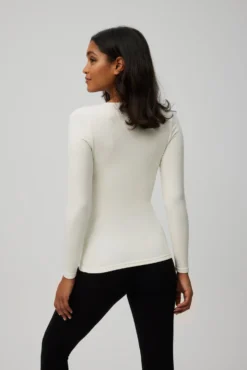 TÉRMICO Camiseta control de temperatura manga larga blanco