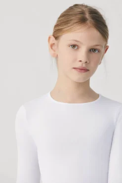 TÉRMICO Camiseta infantil manga larga blanco