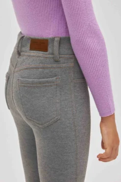 TÉRMICO Leggings afelpados niña efecto vaquero gris