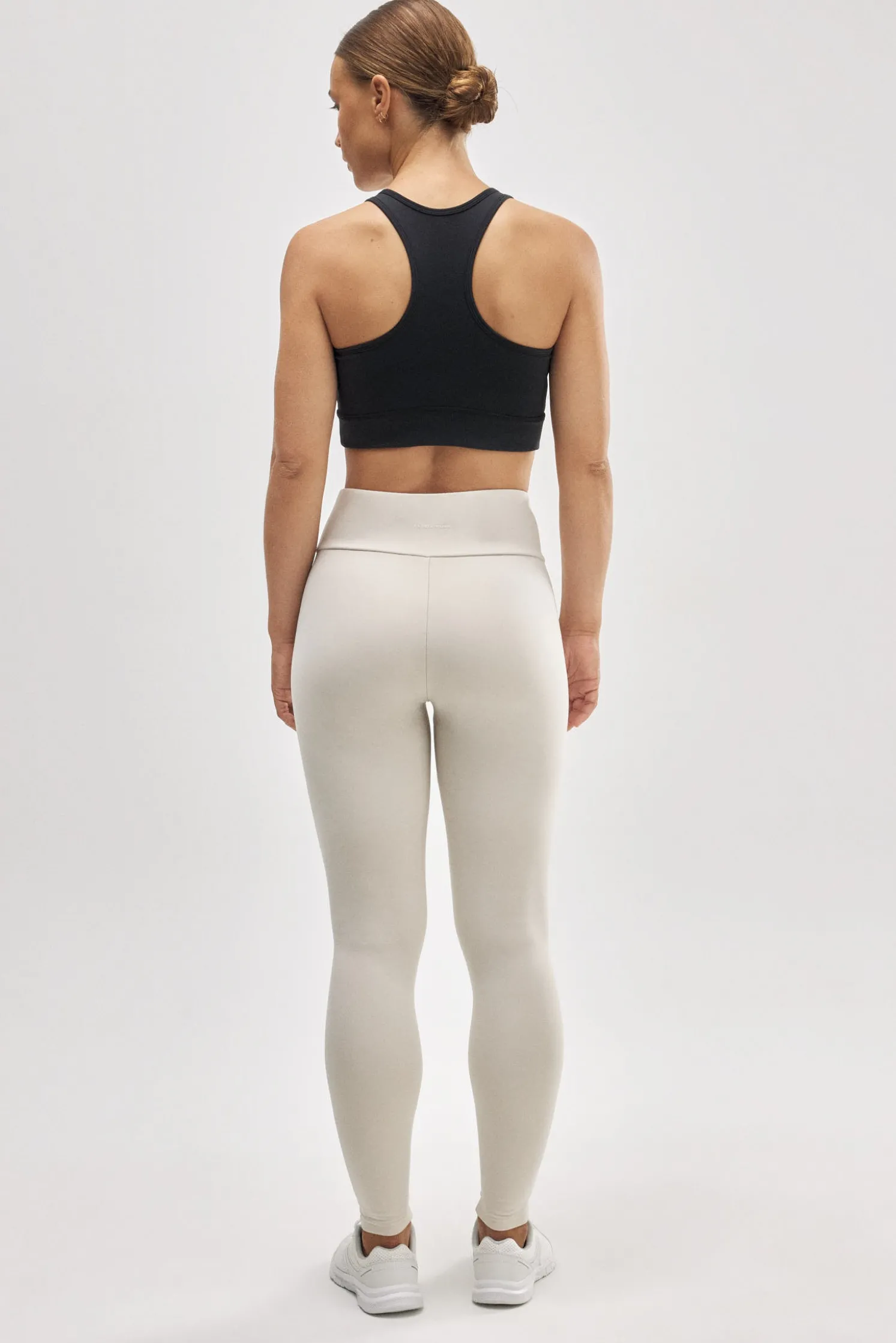 TÉRMICO Leggings deportivos interior afelpado marfil