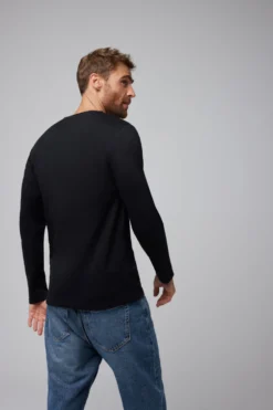 TÉRMICO LIGERO Camiseta algodón manga larga negro