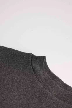 TÉRMICO LIGERO Camiseta manga larga cuello semicisne marengo