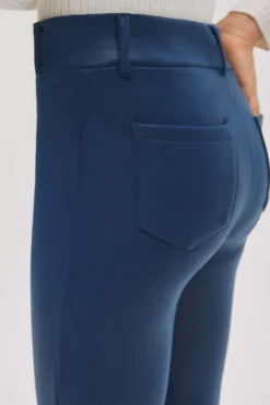TÉRMICO Pantalón afelpado niña efecto piel flare marino