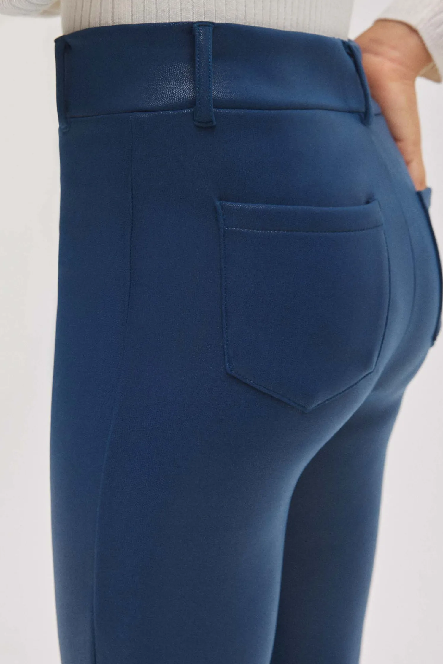 TÉRMICO Pantalón afelpado niña efecto piel flare marino