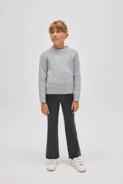 TÉRMICO Pantalón afelpado niña efecto piel flare negro