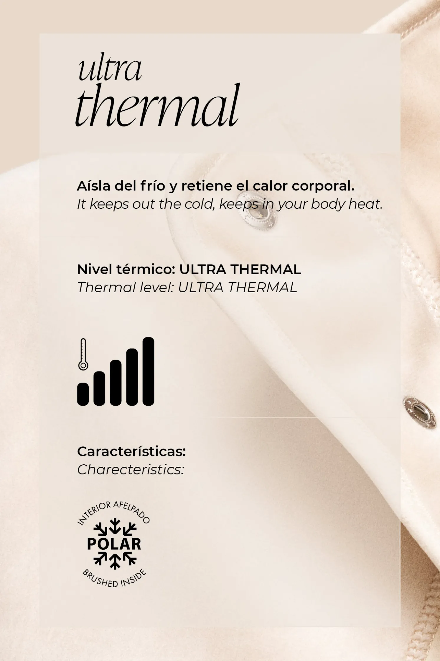 ULTRA TÉRMICO Chaqueta ajustada deportiva negra