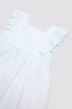Vestido bebé sin mangas estampado rayas