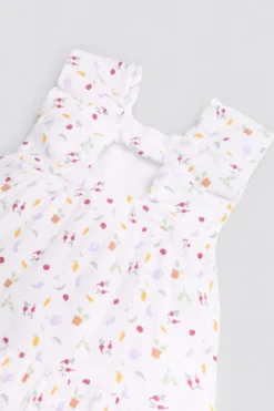 Vestido bebé sin mangas estampado verduras