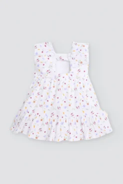 Vestido bebé sin mangas estampado verduras