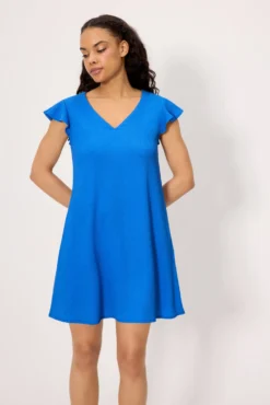 Vestido corto ligero azul