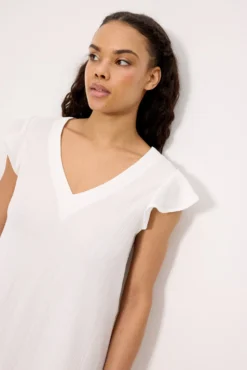 Vestido corto ligero blanco