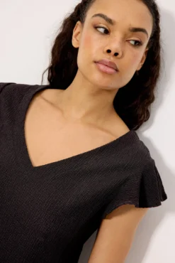 Vestido corto ligero negro