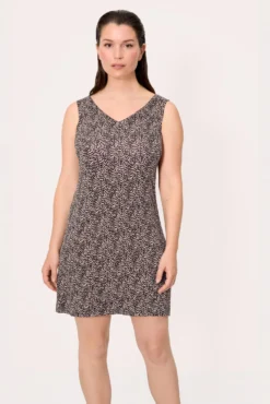 Vestido corto tirantes estampado