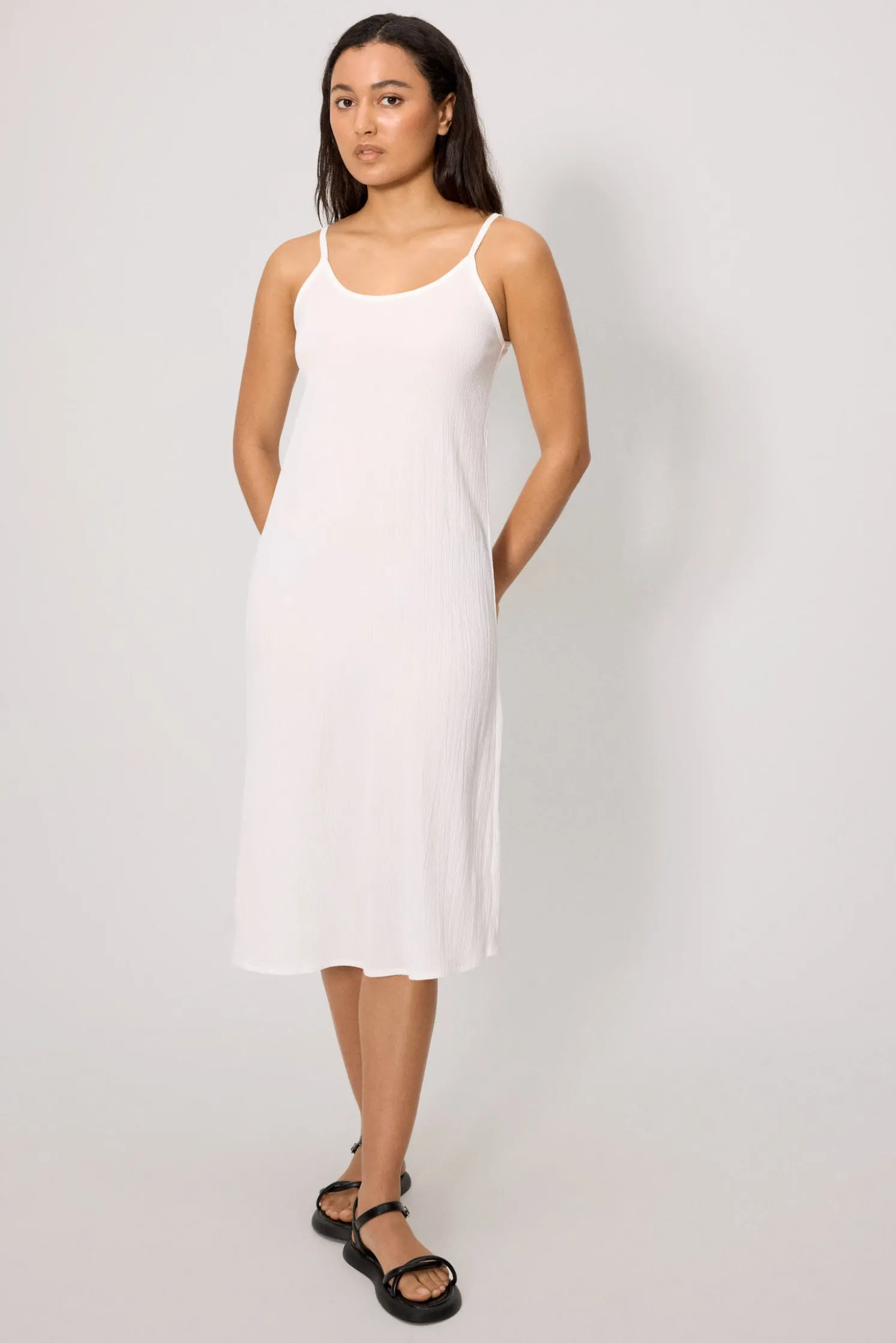 Vestido largo ligero blanco