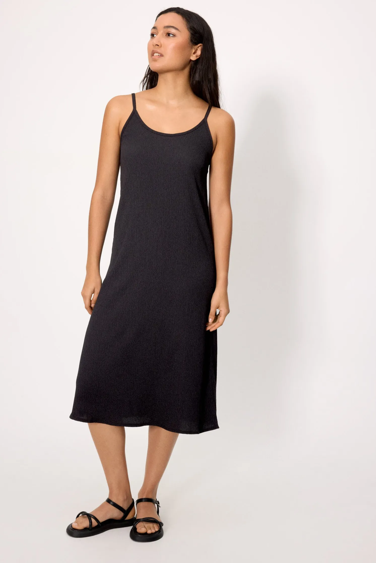 Vestido largo ligero negro